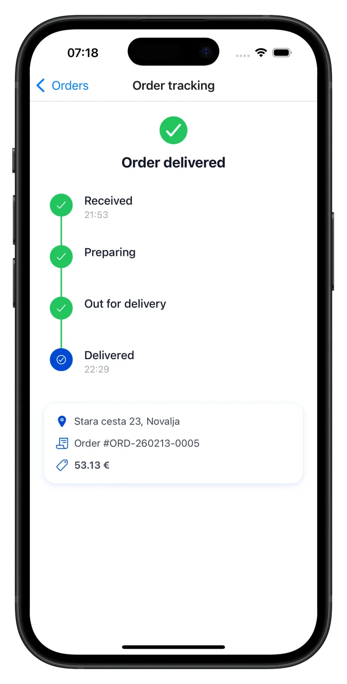 Order tracking
